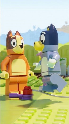 Bluey’s Epic Obstacle Course Race! 🏁 LEGO Bluey Shorts 💙 | LEGO Little Ones #Bluey #LEGO