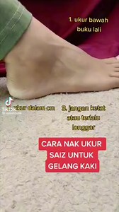 Cara ukur kaki | Romah Jewellery