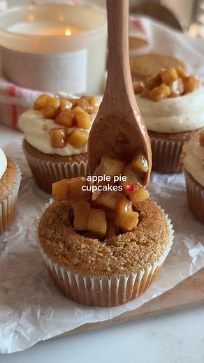 Gluten-Free Apple Cupcakes with Caramelized Apples