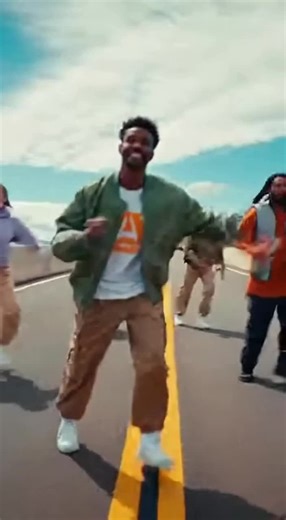 cheerful dancing on a bridge