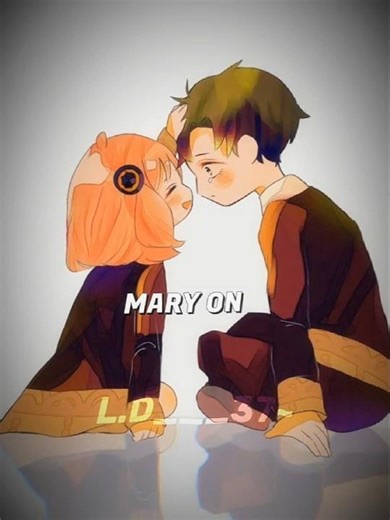 #[MARY ON A CROSS]-{ANYA×DEMIAN}~(SPY×FAMILY)~~❄️☺️🫰🏻🌹