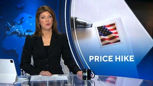STAMP PRICE HIKE: The postal service wants to raise the price of a first-class stamp to 66 cents, the fourth rate hike in two years. If approved, the increase takes effect on July 9th. | CBS Evening News