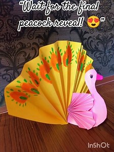Easy Paper Peacock Craft 🦚| DIY Paper Craft for Home Decoration”
