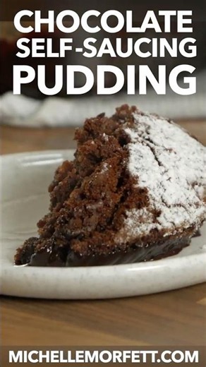 The BEST Chocolate Self Saucing Pudding 🍫 #chocolatedessert #shorts #easydessert #pudding