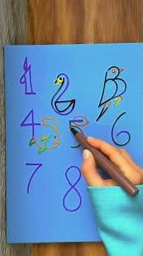 Number Doodles Fun! 🔢🎨 Turn Numbers into Art! ✨