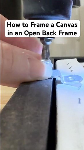 How to Frame A Canvas Painting in an Open Back Frame (Full Video Out Now) #artistsandmakers