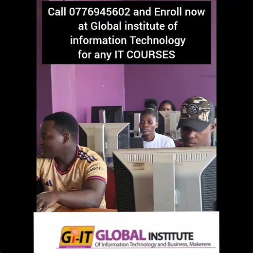 We are the best institute for information technology courses, so if your interested in Programming, networking, web development, database management, cloud computing, artificial intelligence among other courses, Enroll with Global institute Makerere now. Call 0776945602 @THE MACOS MAGAZINE @Makerere University