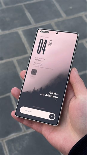 Android Setup Dark Forest Wallpaper & Clock Weather Widget. #androidsetup #androidcustomization