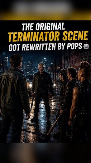 The Original Terminator Scene Got Rewritten by Pops 🤖 #shorts #movie #scifi