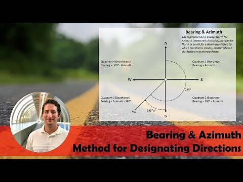 Bearing & Azimuth | Method of Designating Directions | NCEES Civil PE Exam [Section 5.2.5]