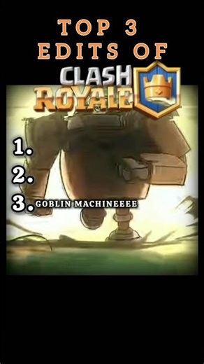 Top 3 Edits of Clash Royale 🔥#clashroyale #gaming #shorts #edits #gaming