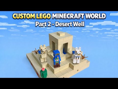 Creating a custom LEGO MINECRAFT WORLD | Part 2 - Desert Well