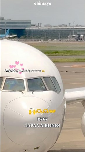 【JALパイロットお手振り集】JALの❤️しっかりキャッチ！安全で素敵なフライトになりますように✈️ #jalサブチャンネルはじめました #jal #日本航空 #飛行機 #japanairlines