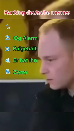 Ranking deutsche memes