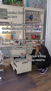 Day 14: Decluttering the desk and office area! 🖥️✨ Simplify your workspace and unlock your focus. Comment "declutter" & I'll DM you the link to download the checklist. #declutter #thedailydiy #declutterchallenge | The Daily DIY