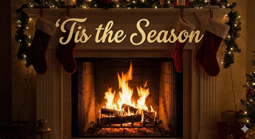 Christmas Fireplace Animated Zoom Background & TV Art (digital Download) - Etsy