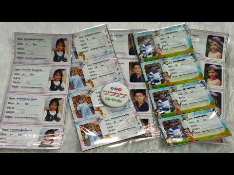 How to Make Name Slips for School😲😲😲 Book Sticker Name Slip for School Books | Deb Design Gallery