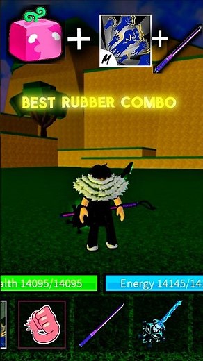 Overpowered Rubber Combo in Blox Fruits ⚡