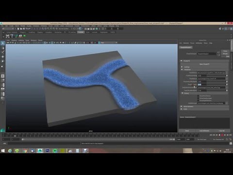 Maya ShaderFX Flow Map River