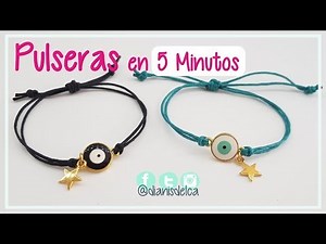 🧿PULSERA de HILO en 5 MINUTOS / Súper fácil ⏰