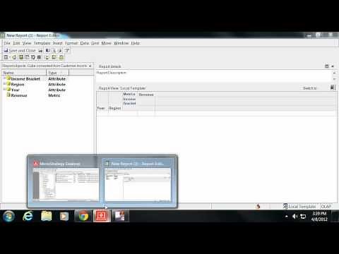 Intelligent Cubes in MicroStrategy - A Tutorial