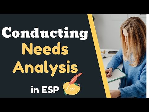 Conducting Needs Analysis in ESP
