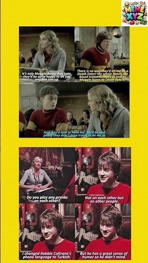 Harry Potter Cast Funniest Moments 😂 | Hermione, Harry & Prank Stories #Shorts