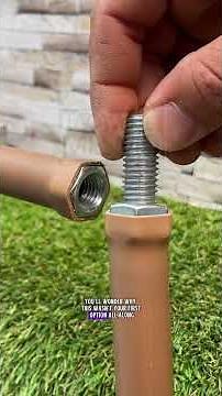 The easiest way to join two pipes without a connector.Strong joint using #USA #Plumbing #DIY