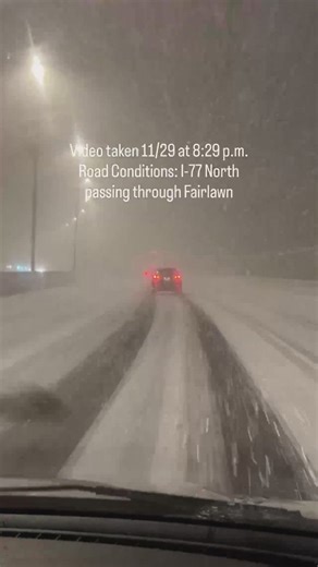 Road conditions in Fairlawn