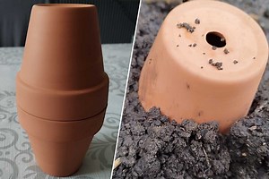 Comment fabriquer un Oya (moins de 5 €) avec deux pots en terre cuite, pour économiser de l'eau au jardin ?