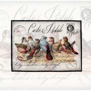 Rice Paper for Decoupage | Large Size Options | Birds Pattern Mulberry Washi Sheet | Upcycle Furniture - Etsy