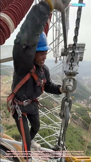 The Heroics of High-Altitude Work: Power Line Maintenance