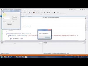 Visual Studio C# Windows Form - Part 2 - Using Stream Reader, Stream Writer and Menu Strip