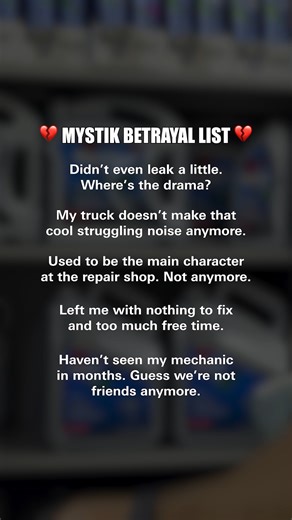 1.5K views · 237 reactions | Keeping your equipment running this smooth can create unintended side effects. #mystiklubes | Mystik Lubricants | Facebook