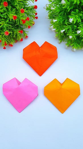 Diy paper heart for valentine day #PaperHeart #Crafts #OrigamiHeart | Mr. Creator