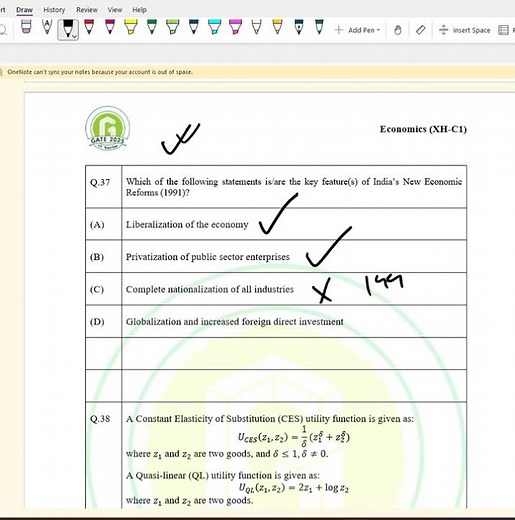 GATE Economics 2025 | Complete Solution & Detailed Analysis | Answer Key & Explanation