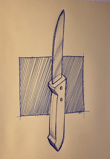 Drawing has never been so easy ! Product sketching of a basic knife Practice perspective drawing with me :) For more sketching tutorials follow me 🫡 #perspectivedrawing #productsketch #sketchingtutorial #drawings