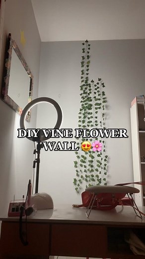 DIY Vine Flower Wall - Easy & Affordable Decor Ideas
