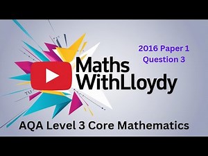 AQA L3 Core Maths 2016 Paper 1 Q3