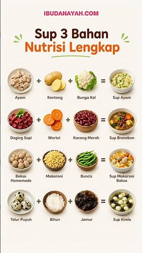 Sup 3 Bahan Nutrisi Lengkap untuk Si Kecil, Simpel dan Cepat! #ibudanayah