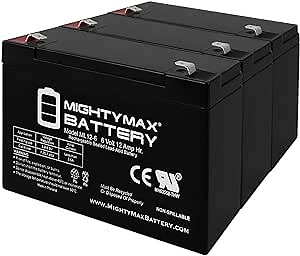 Mighty Max Battery 6V 12Ah Battery Replacement for Computer Battery Backup Pack - 3 Pack