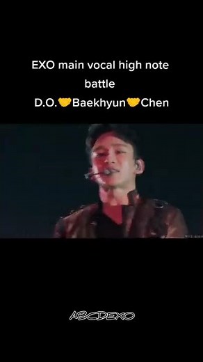 EXO main vocal high note battle #exo #baekhyun #kyungsoo #chen #wolf
