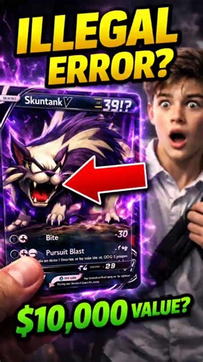 "Found an ILLEGAL Error Card! 😱🔥 (Giveaway at 1k Subs) #Shorts #BlueFlameTCG"