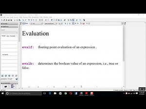 Evaluation of Expression in Maple