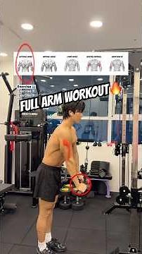 🔸 Cable Arm Workout – Grip Variations for Full Arm Pump🔥 #armsworkout #armday