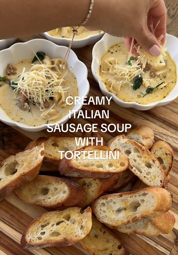 Creamy Italian Sausage Soup with Tortellini Recipe