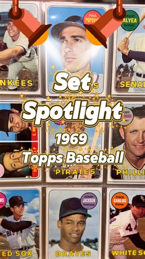 Craig Buys Cards on Instagram: "✨ SET SPOTLIGHT: 1969 TOPPS BASEBALL ✨ One of the most iconic vintage releases ever—and for good reason. This legendary set bridges generations of greatness, featuring Mickey Mantle’s final season and Nolan Ryan’s rookie year all in the same checklist 🤯 Loaded from top to bottom with all-time legends: ⚾ Ernie Banks ⚾ Hank Aaron ⚾ Roberto Clemente ⚾ Pete Rose ⚾ Johnny Bench ⚾ Reggie Jackson ⚾ Rollie Fingers Bold design. Historic careers. A true turning-point set i