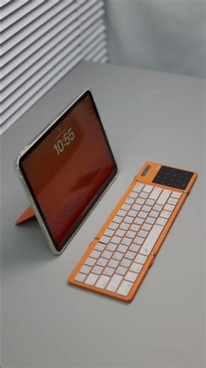 Tablet Stand + Foldable Keyboard, which color matches your style? 🎨✨ #ipadkeyboard #setup