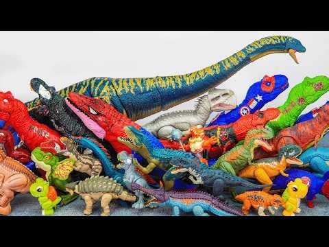 Jurassic World Unboxing Review ASMR | Dinosaur Toys Collection Realistic T Rex And Spino