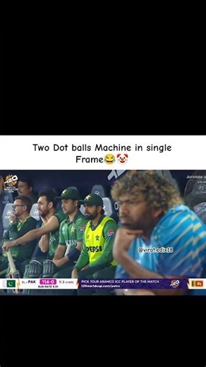 Two Dot balls Machine in single Frame🥶😂#t20worldcup #babarazam #lasithmalinga #slvspak